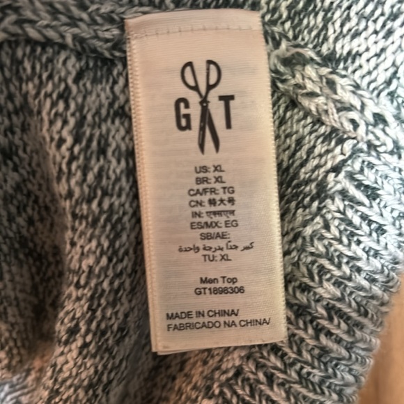 Green/Gray Turtleneck - Picture 3 of 4